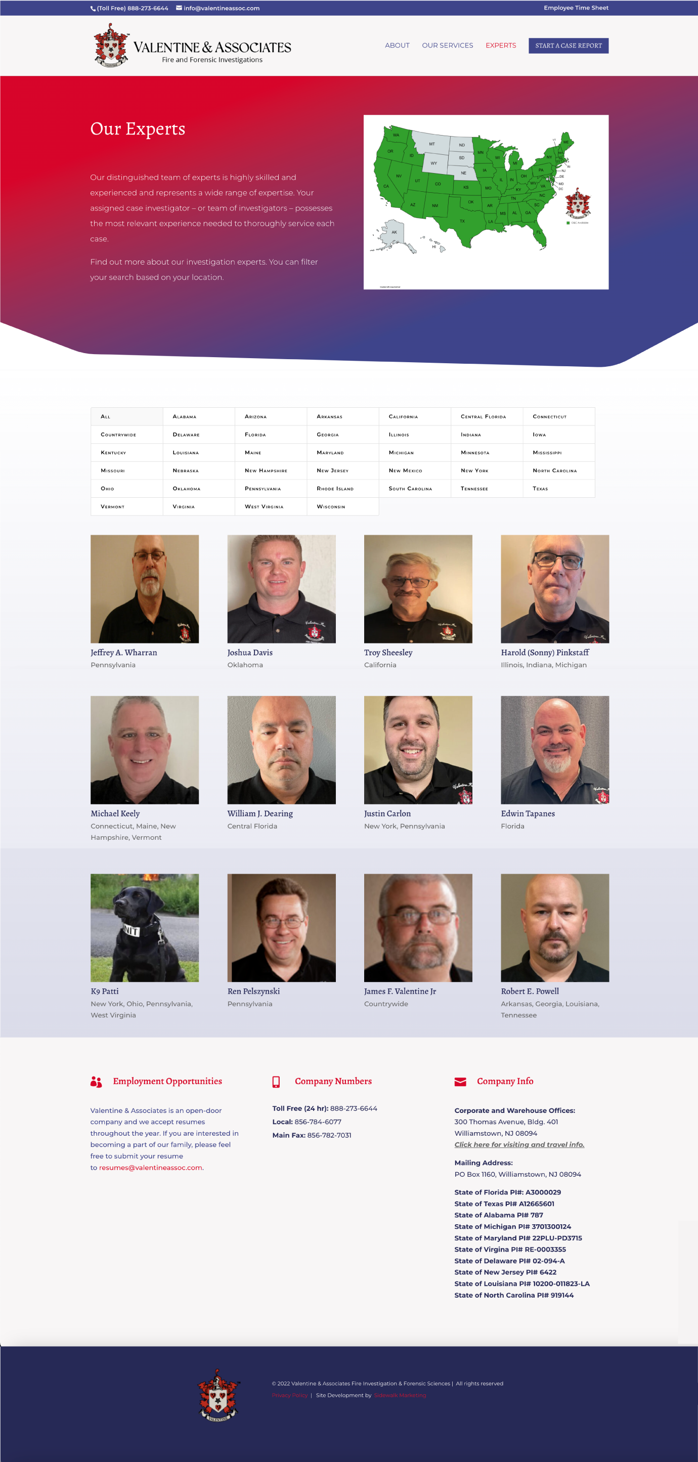 Experts Page